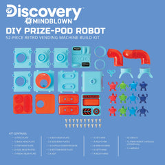 Discovery DIY Prize-Pod Robot Kit capsules display 12 transforming components for toy builds
