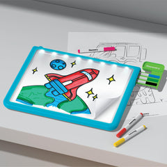 Discovery Glow Tracing Tablet angled surface supports comfortable drawing sessions