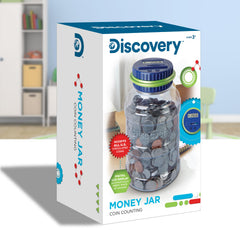 Discovey battery-operated counter keeps savings portable and ready.