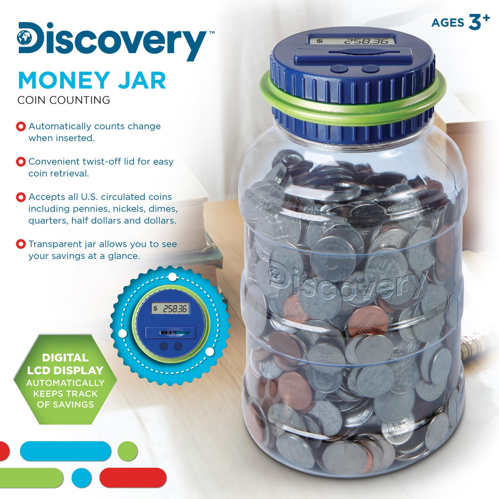 Discovey Digital Coin Counter LCD screen updates after every coin drop.
