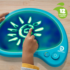 Discovery Glow Palette in use with hand drawing, mess-free creativity.
