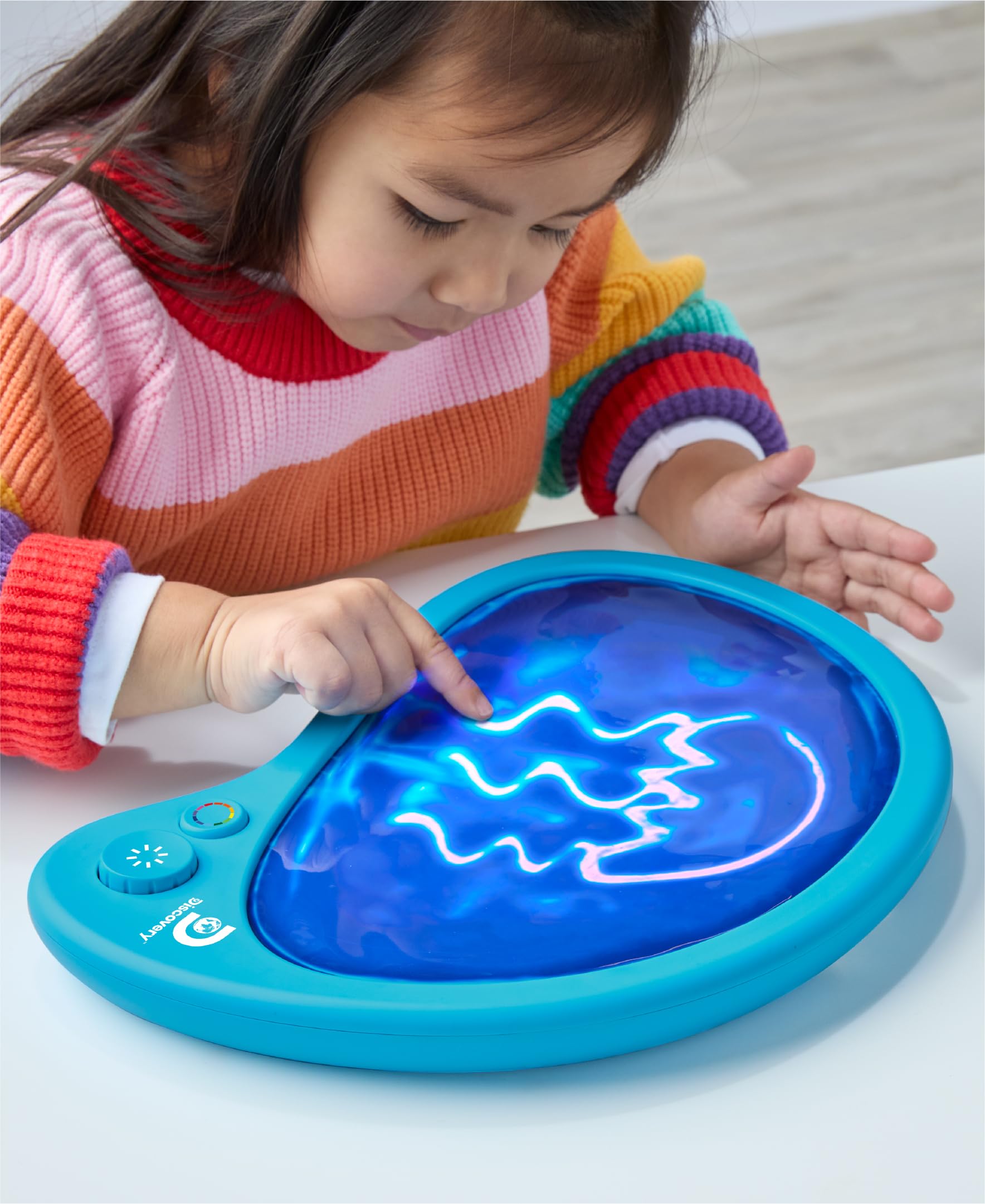 Discovery Glow Palette opened to show 12 colors for glow art experiments.