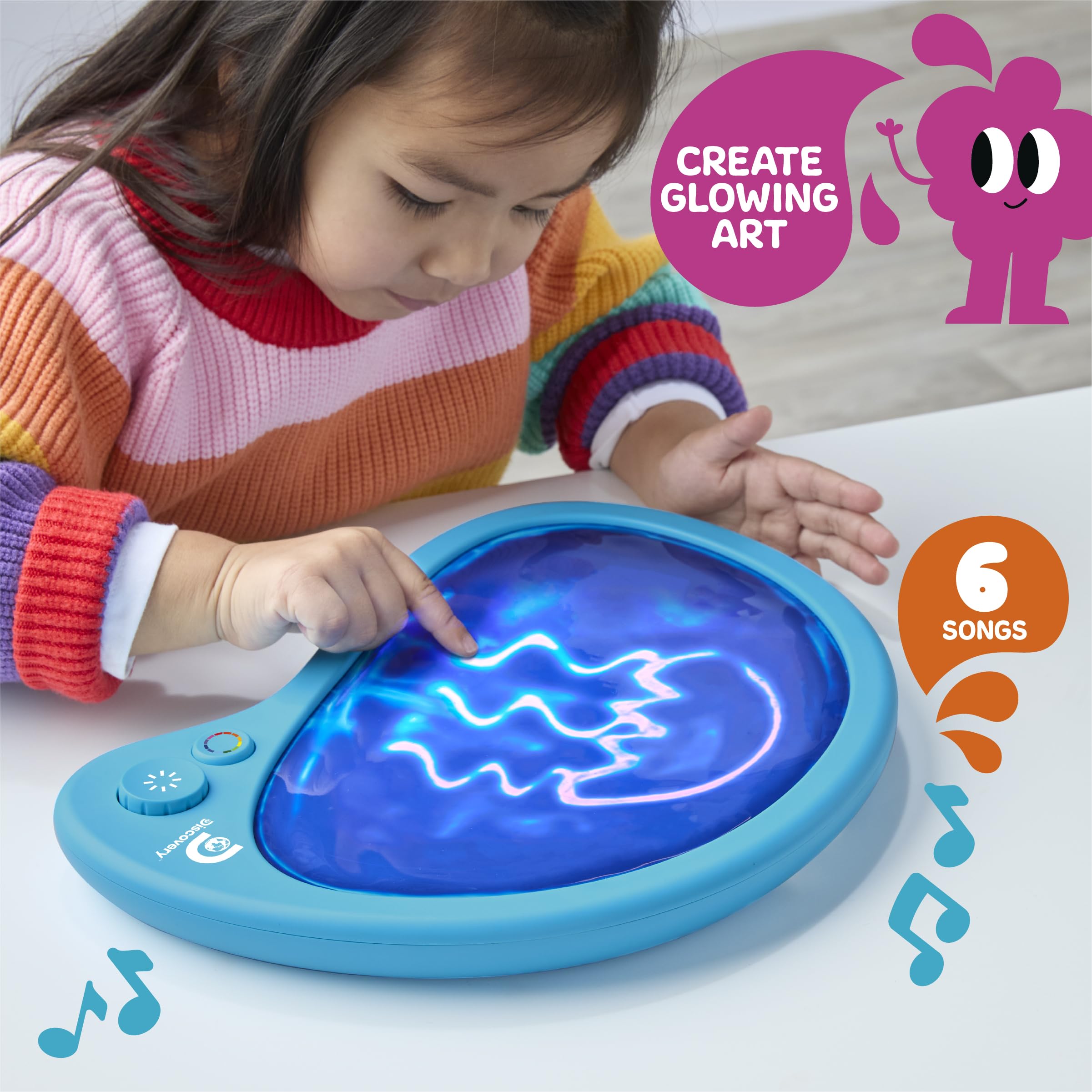 Discovery Glow Palette surface detail highlighting squishy gel for easy doodling.