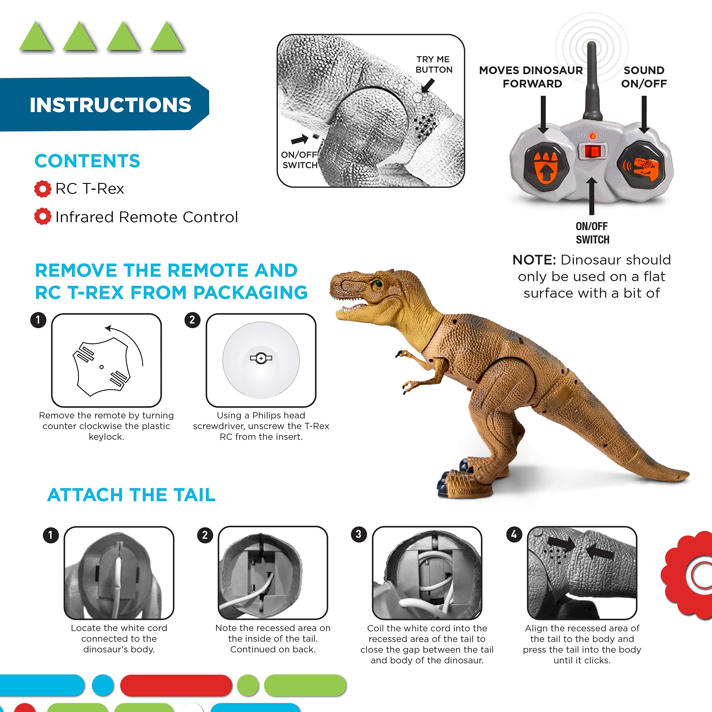 Discovery T-Rex RC stretches 17 inches long for dynamic action scenes