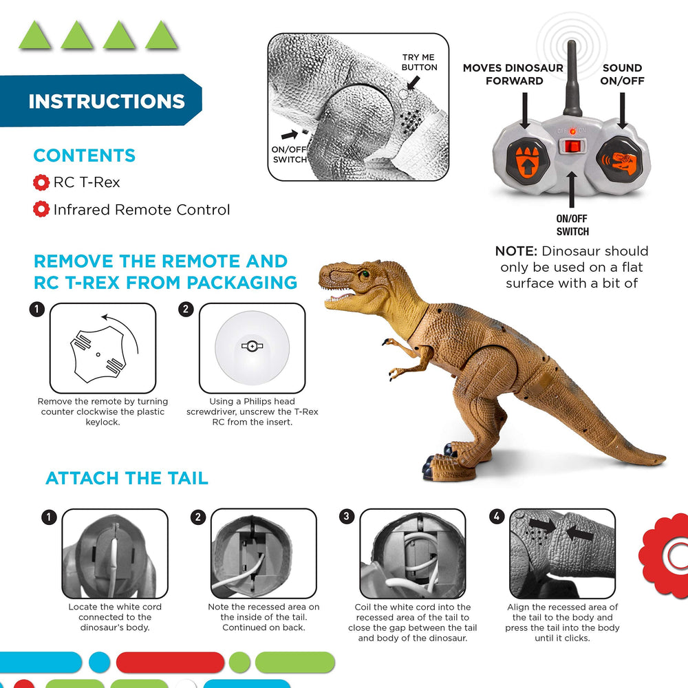 Discovery T-Rex RC stretches 17 inches long for dynamic action scenes
