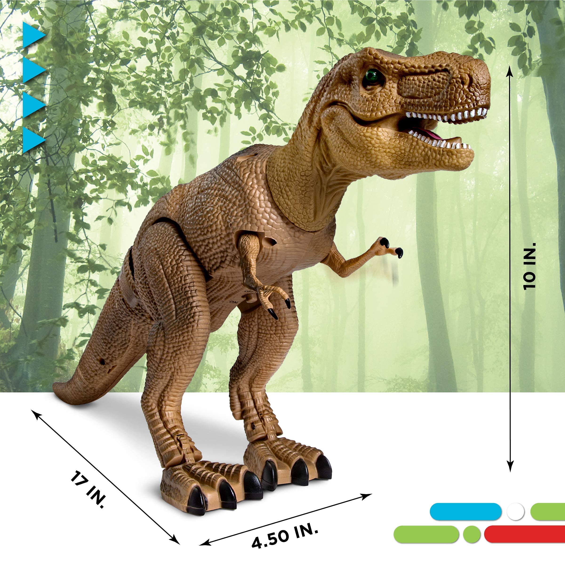 Discovery T-Rex RC tail snaps in for quick, easy setup