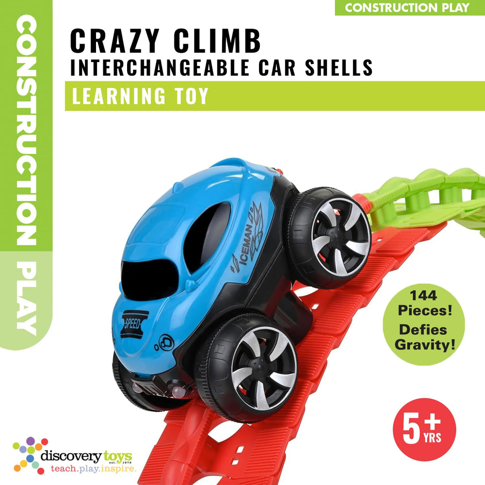 Discovery Toys track laid over obstacles for a dynamic play scenario