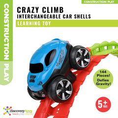 Discovery Toys track laid over obstacles for a dynamic play scenario