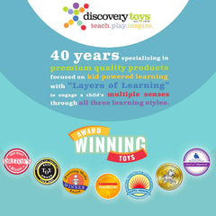 Discovery Toys Measure UP! Cups excel at outdoor fun like beach and backyard learning.