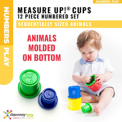 Discovery Toys Measure UP! Cups demonstrate volume with pour and measure play.