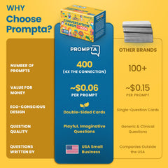 Discussables 400 Conversation Cards closeup showcase vibrant prompts for kids.
