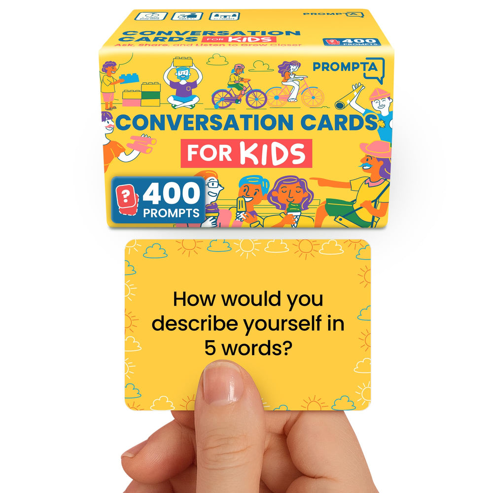 Discussables 400 Conversation Cards for kids at dinner promote connection without screens.