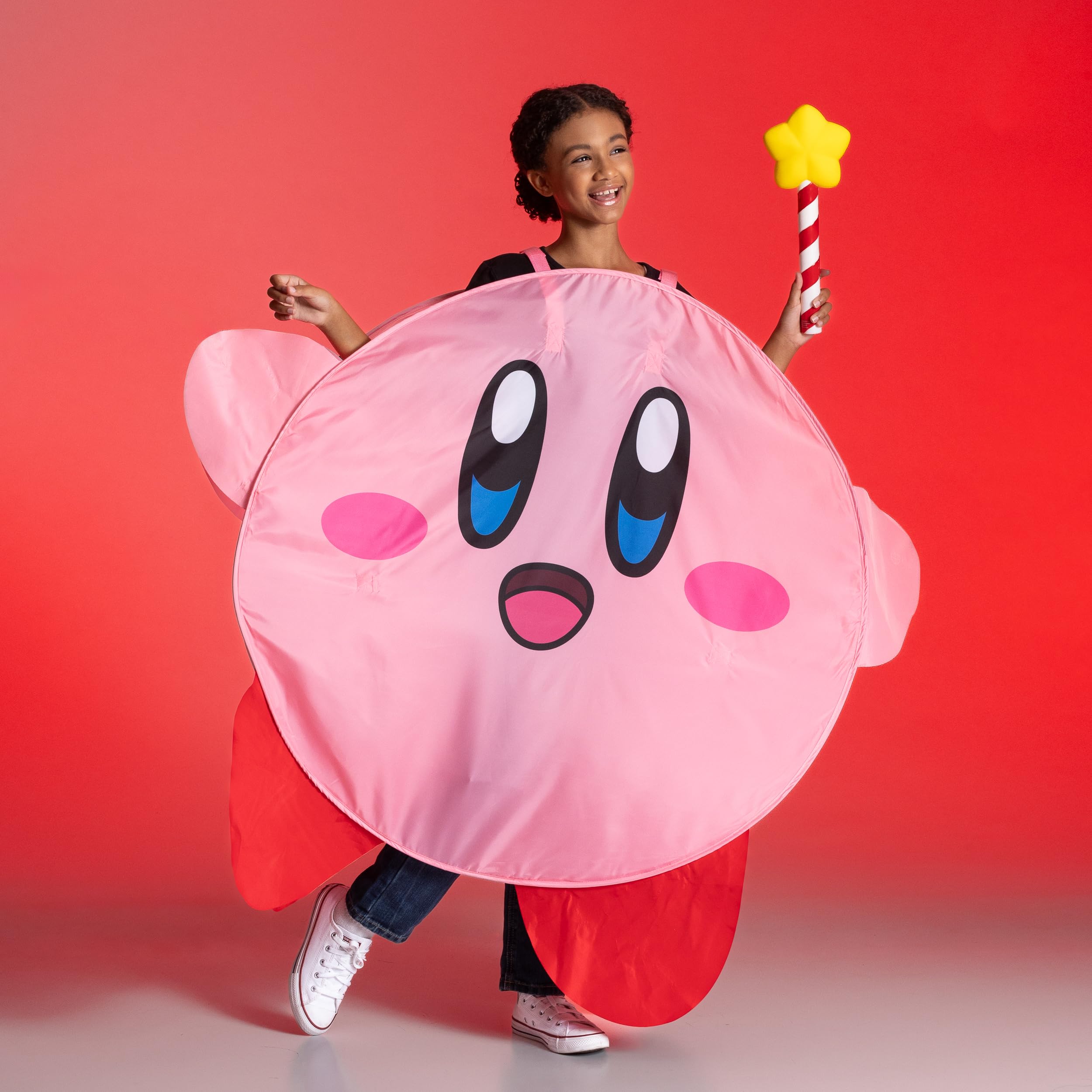 Disguise Kirby Star Rod prop featuring 14 inch length for comfortable wear.