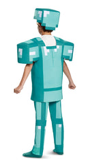Disguise Minecraft Diamond Armor complete look worn together for authentic cosplay