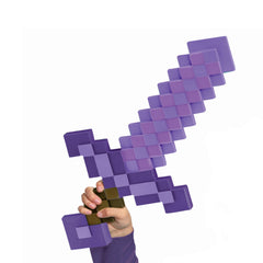 Disguise Minecraft Enchanted Sword lightweight plastic—easy to wear at events