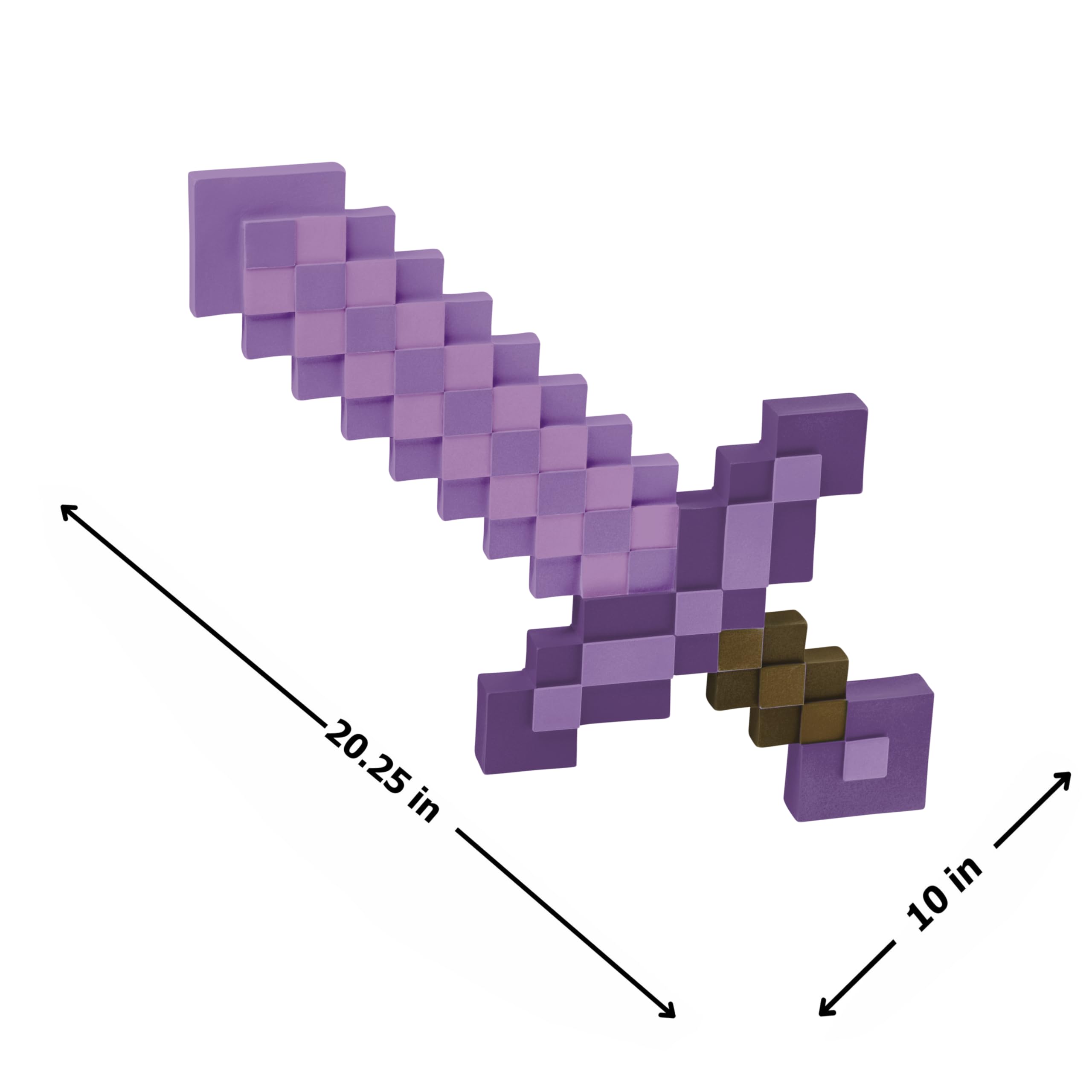 Disguise Minecraft Enchanted Sword pixel detail—game-authentic look for dress-up