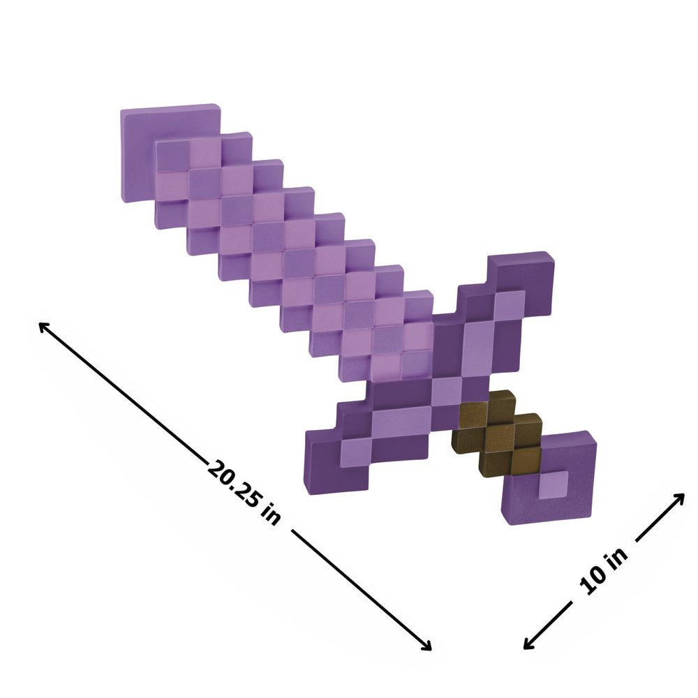 Disguise Minecraft Enchanted Sword pixel detail—game-authentic look for dress-up