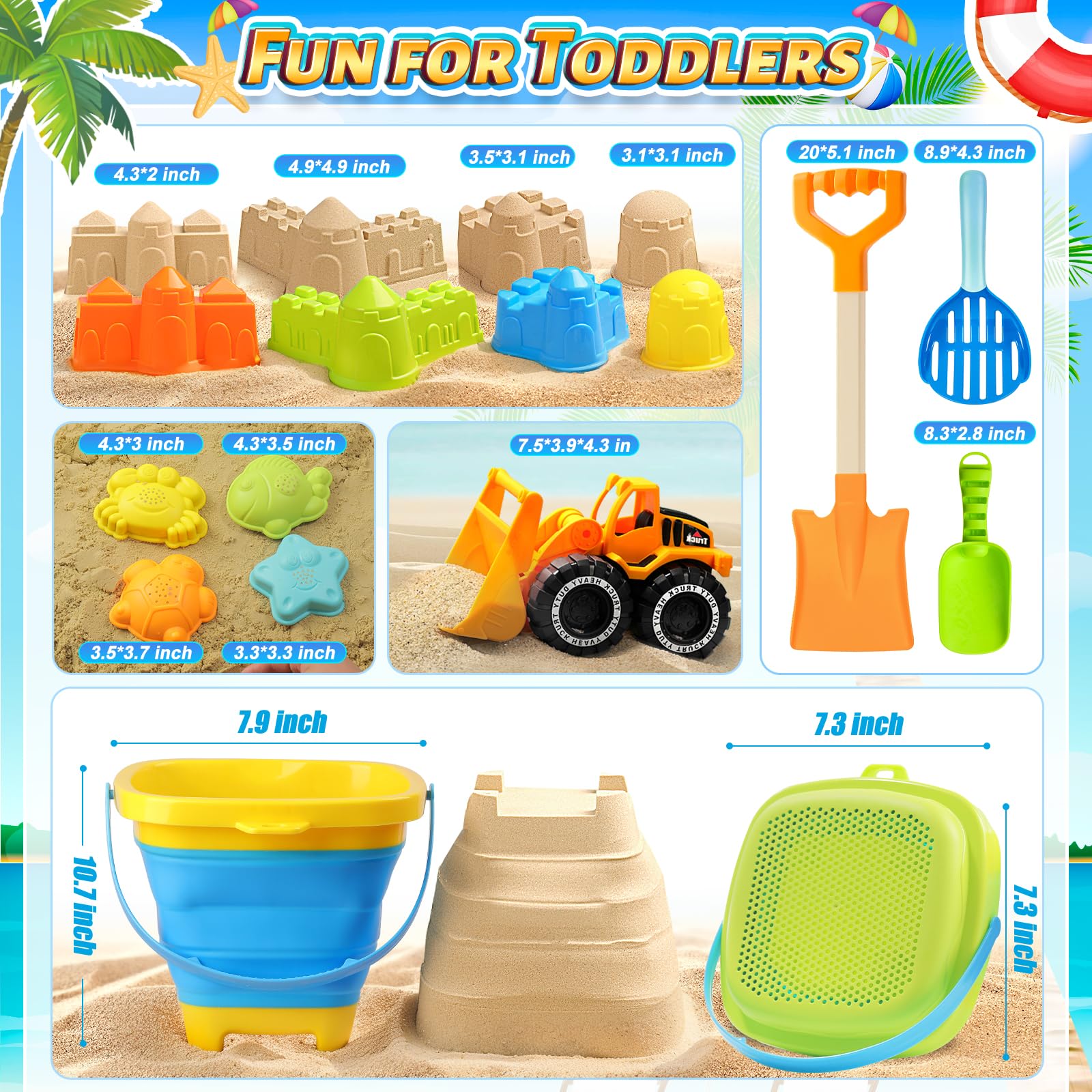 DISHIO animal molds set, invites group beach-building with friends.