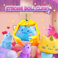 DISHIO claw machine with engaging sound effects that draw kids in.
