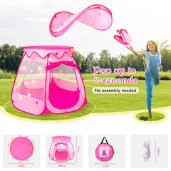 DISHIO hexagonal princess tent design for indoor and outdoor fun.