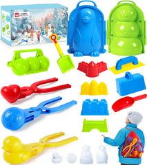 DISHIO penguin snow mold for kids' playful winter snowball and fort building