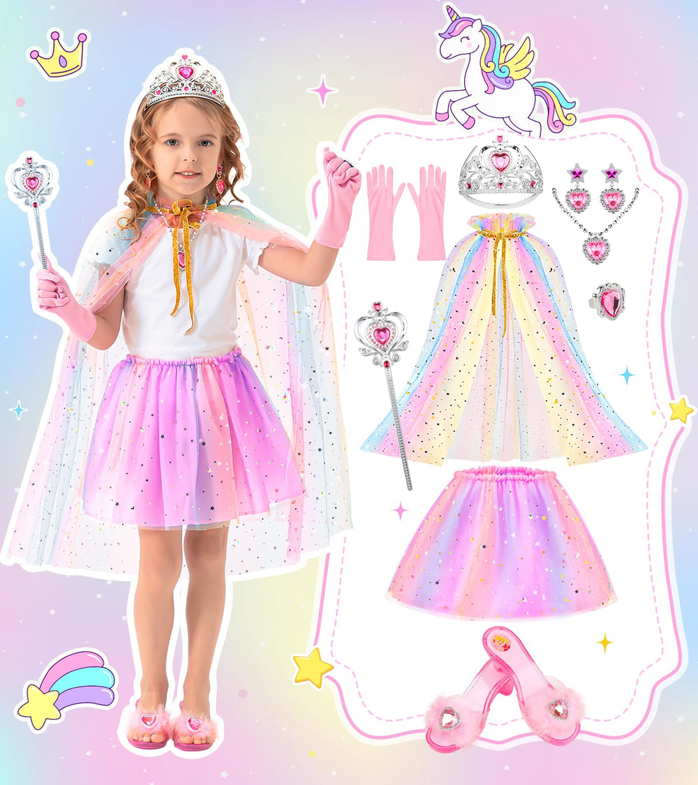 DISHIO princess tutu skirts with soft lining and glitter for twirl-ready outfits.