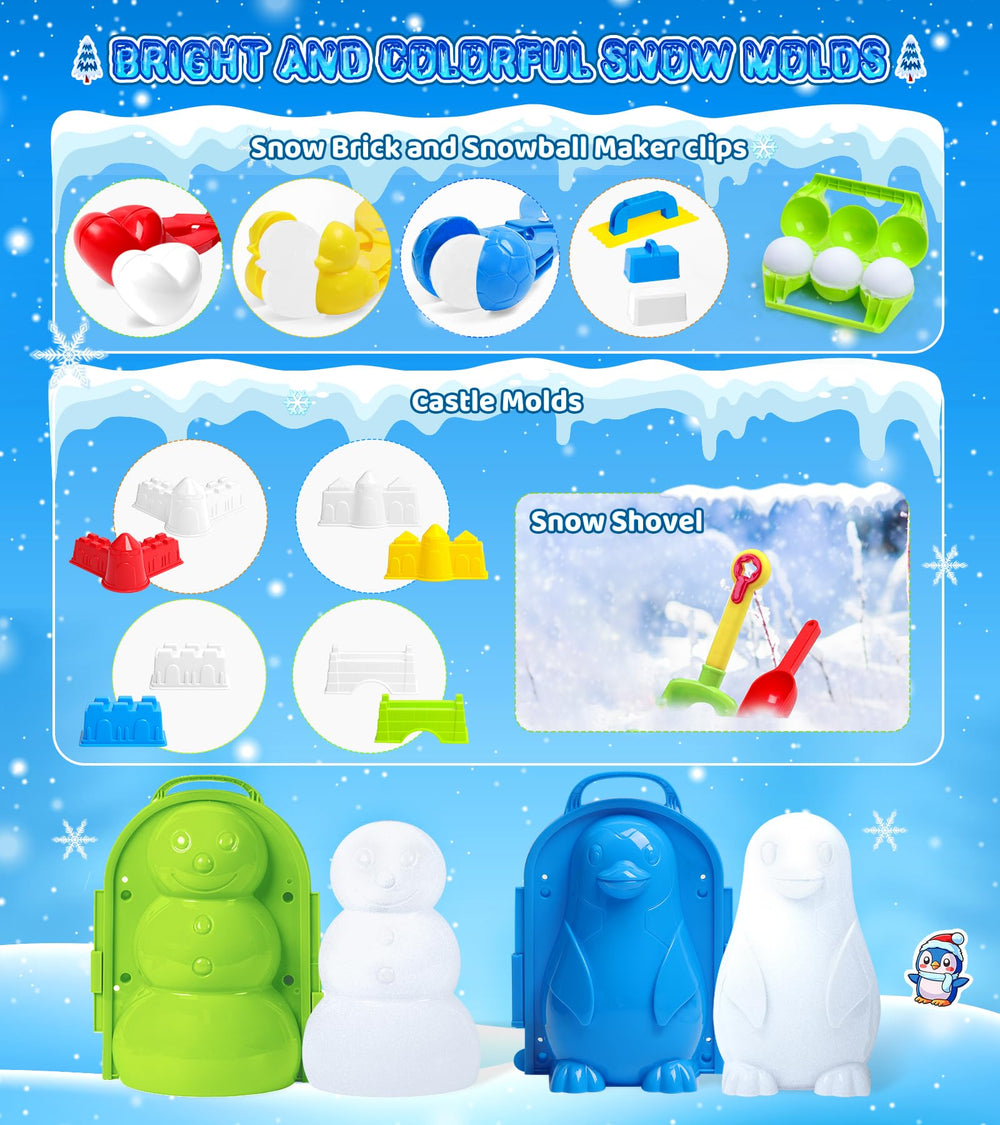DISHIO snow brick molds to build mini forts and walls