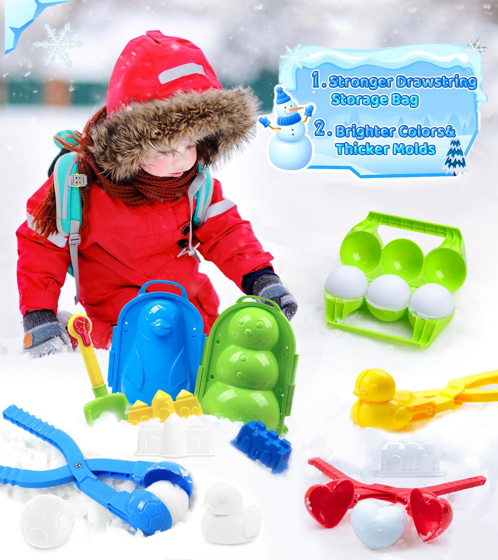 DISHIO snow shovels with handles for easy scooping and shaping