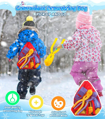 DISHIO snowman snow mold for imaginative play and quick snowball creation