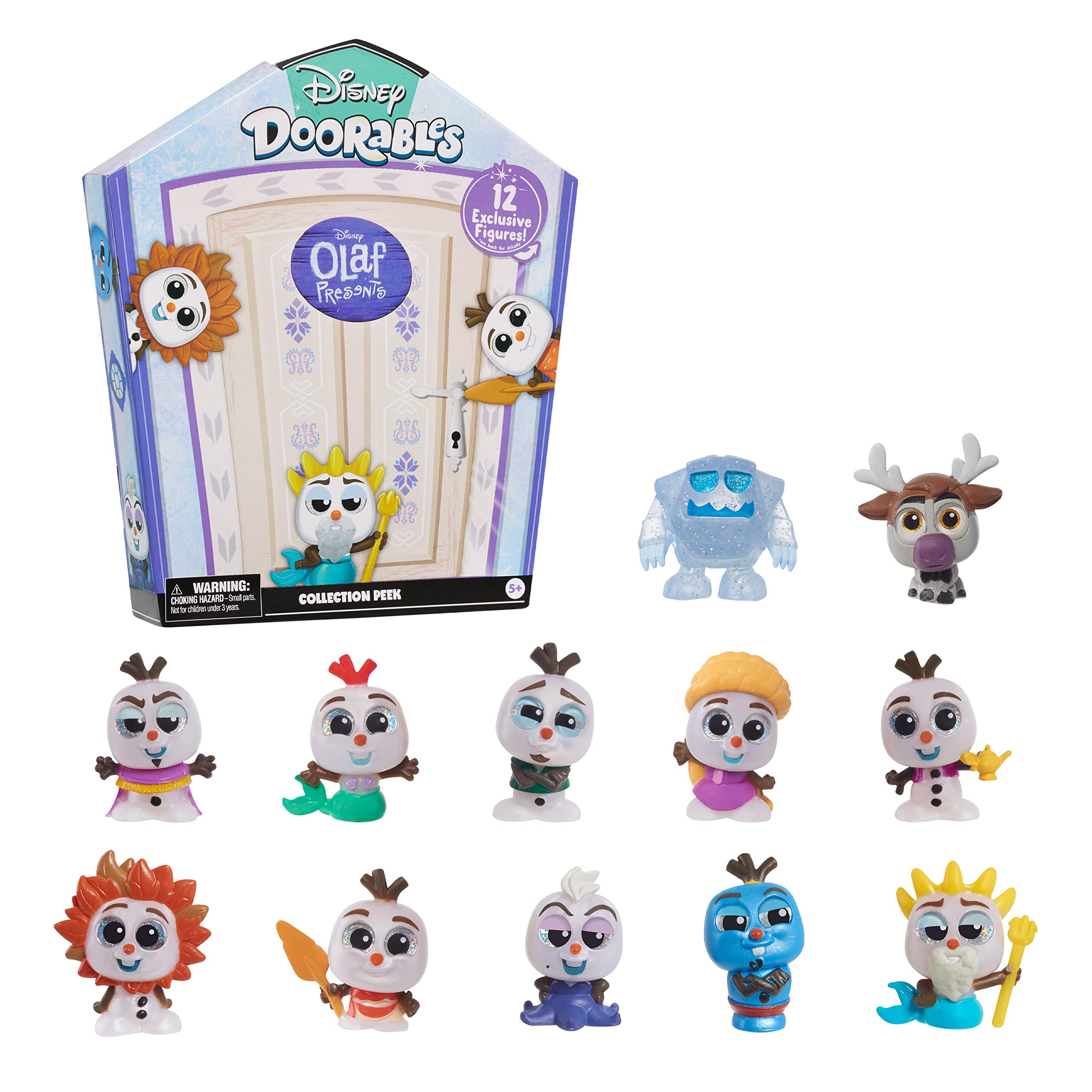 Disney Doorables Olaf Presents ice palace blind box for unboxing excitement