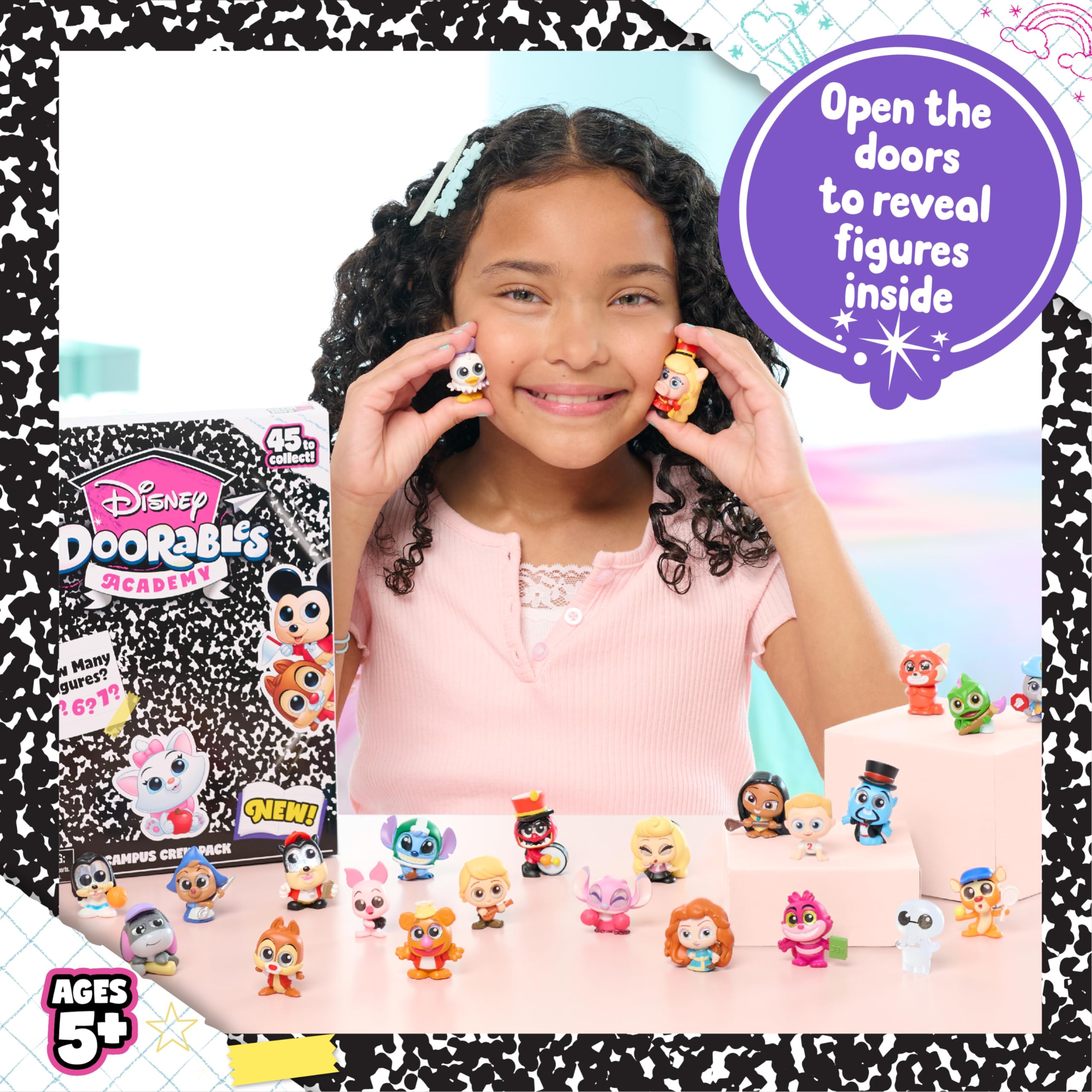 Disney Doorables Rainbow Unicorn figure sparks playful storytelling and club-themed display.