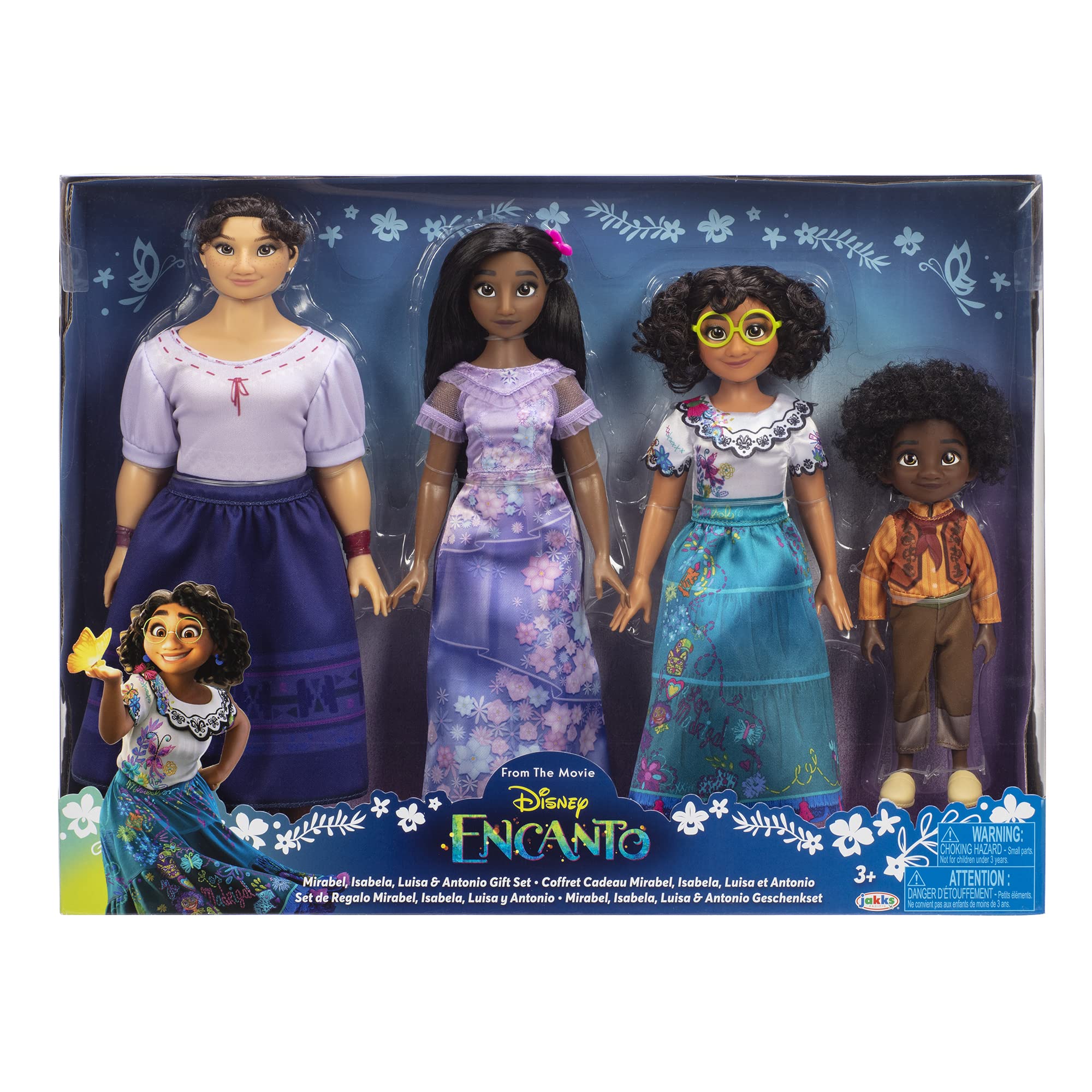 Disney Encanto accessory set includes glasses and shoes for authentic outfits.