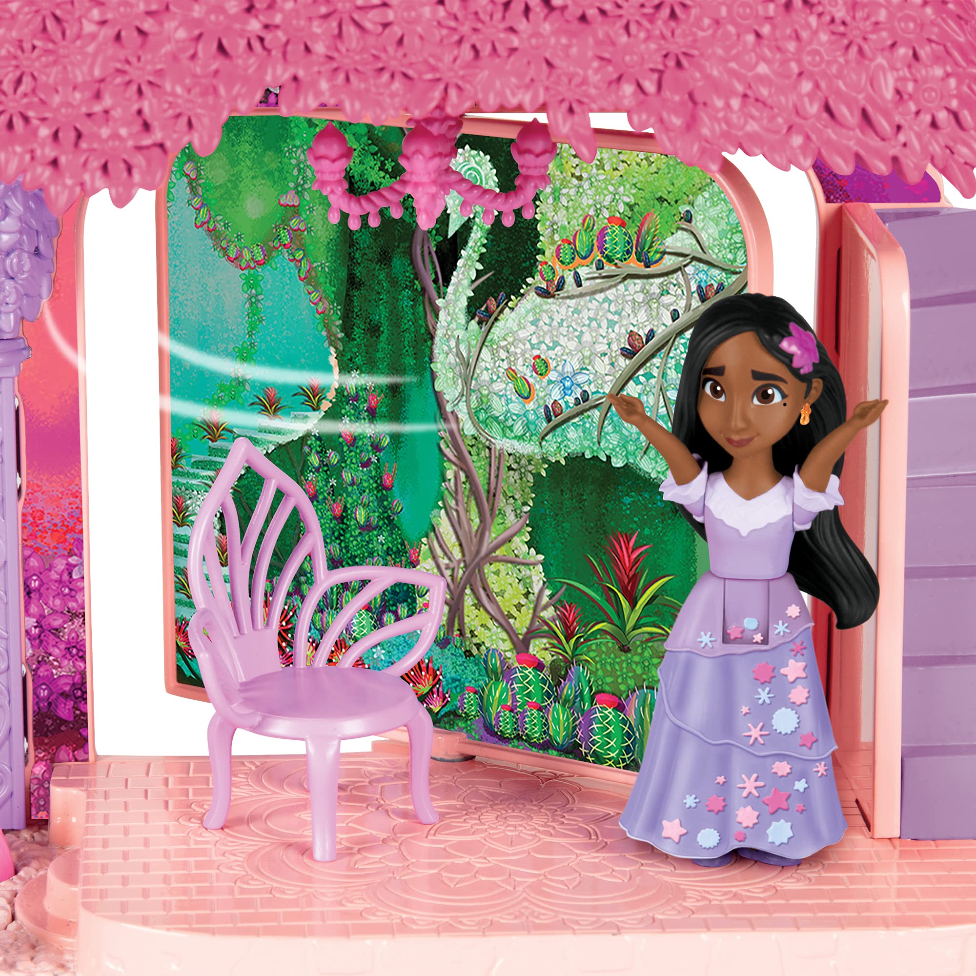 Disney Encanto floral chair enhances styling scenes and comforting seating moments.