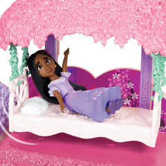 Disney Encanto floral vanity adds colorful detail for decorative pretend grooming.