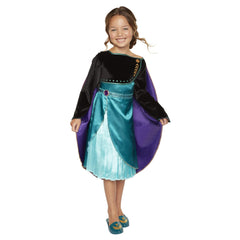 Disney Frozen 2 Queen Anna Dress front view for imaginative dress-up play