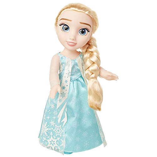 Disney Frozen Elsa doll with glitter snowflake cape enhances magical storytelling play