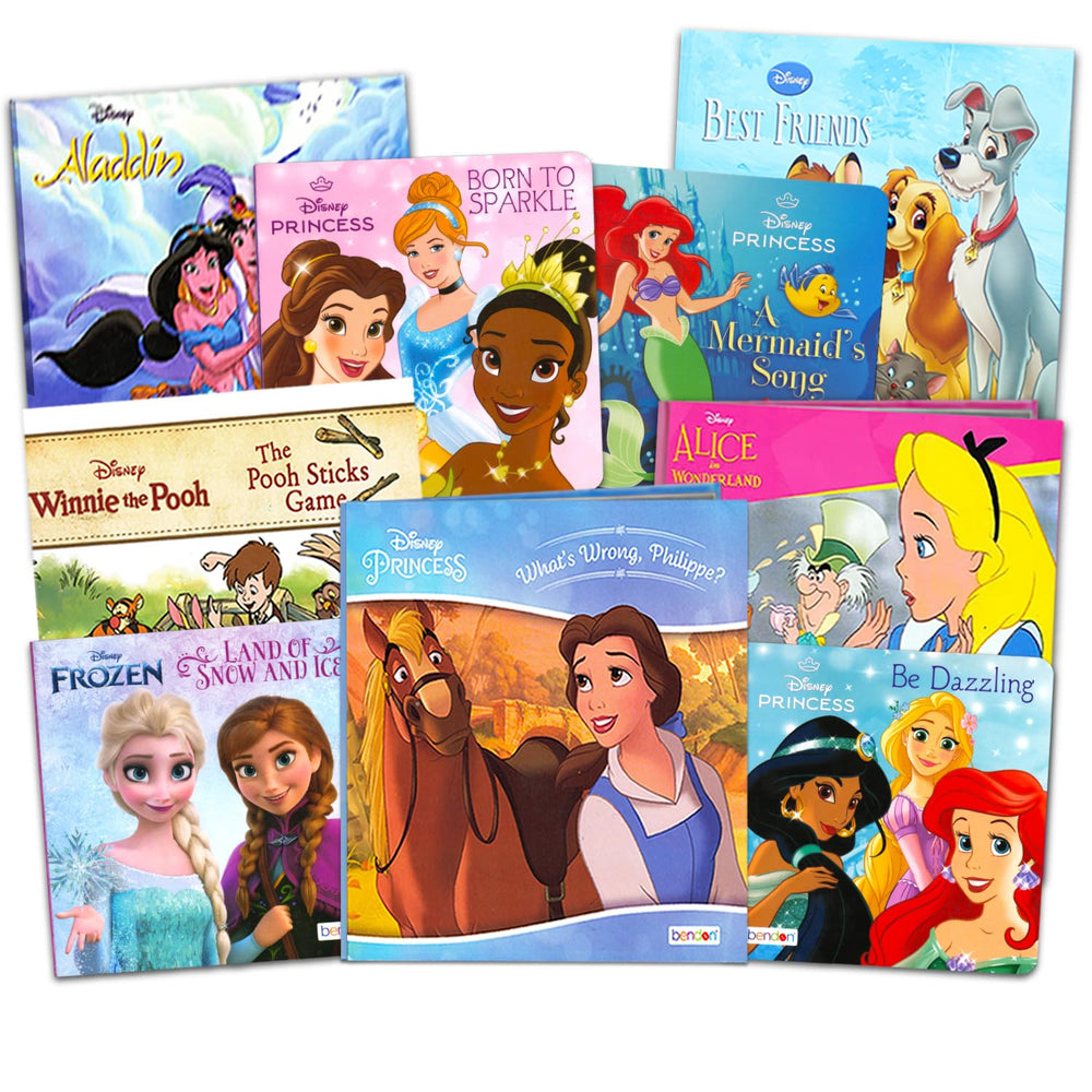 Disney Frozen Princess Board Books 9-Pack cover invites toddler reading adventures.