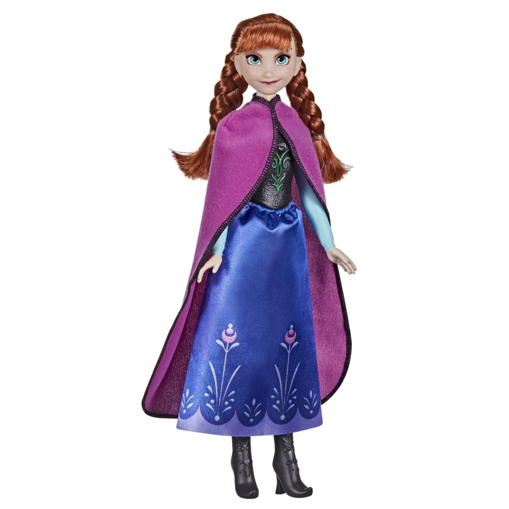 Disney Frozen Shimmer Anna long red braids close-up, perfect for styling.