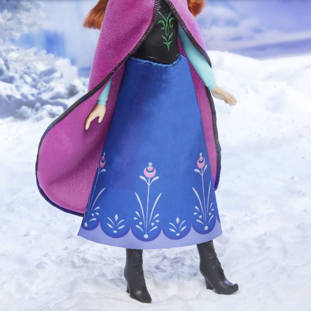 Disney Frozen Shimmer Anna encourages imaginative play scenarios.