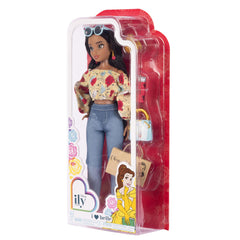 Disney ily 4EVER Belle doll dangling rose earrings for chic detail