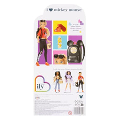 Disney ILY 4Ever Mickey backpack with 28 emblem for adventures.