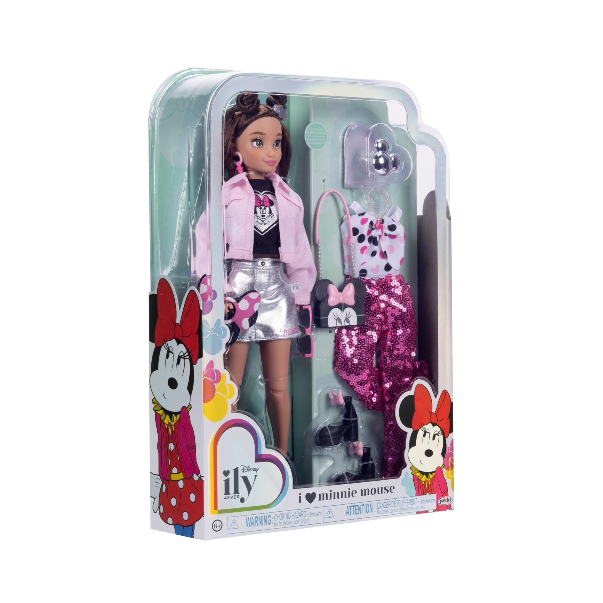 Disney ILY 4ever Minnie doll size suitable for kids ages six and up.