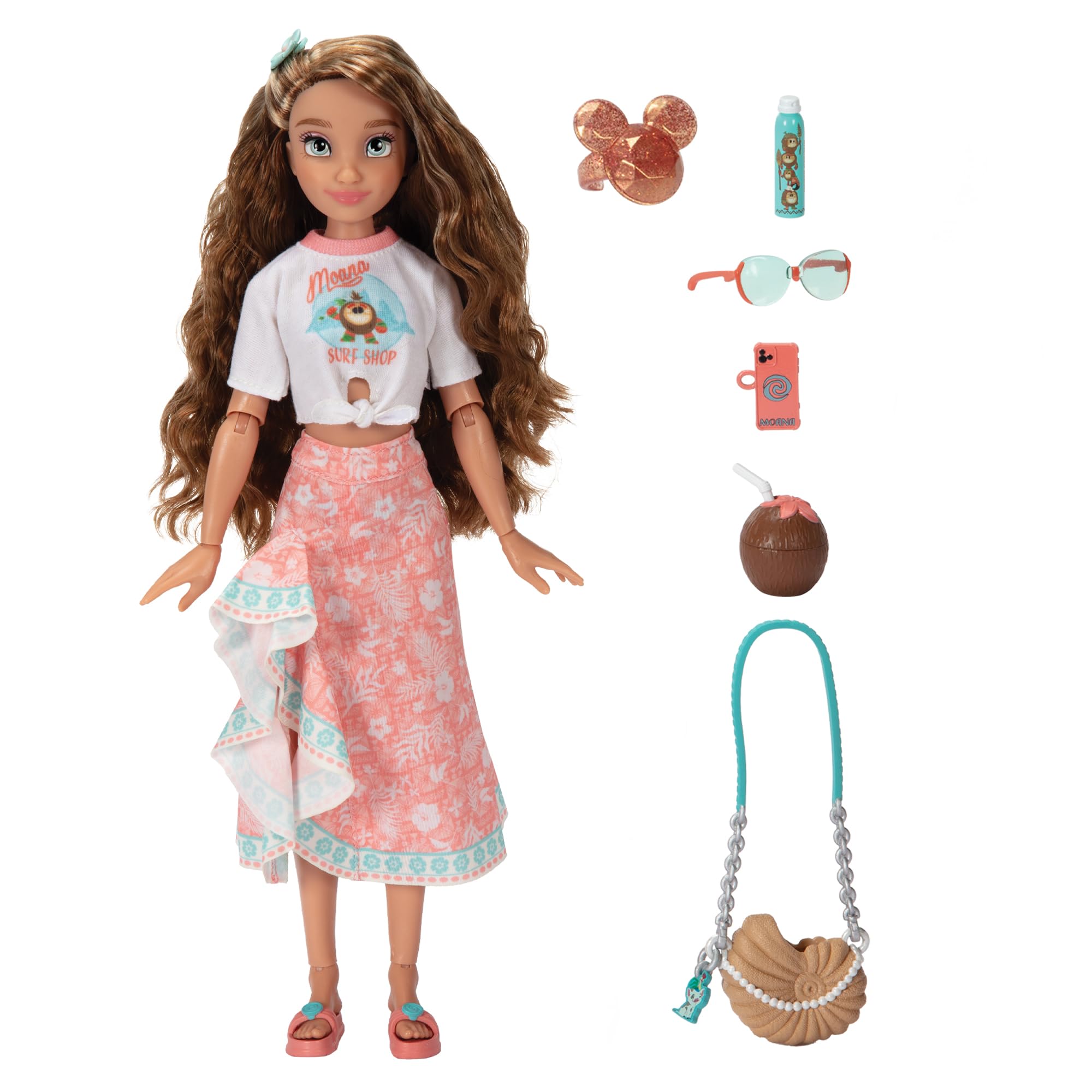 Disney ILY 4Ever Moana doll, 11.5 inches tall, poised for sunny adventures.