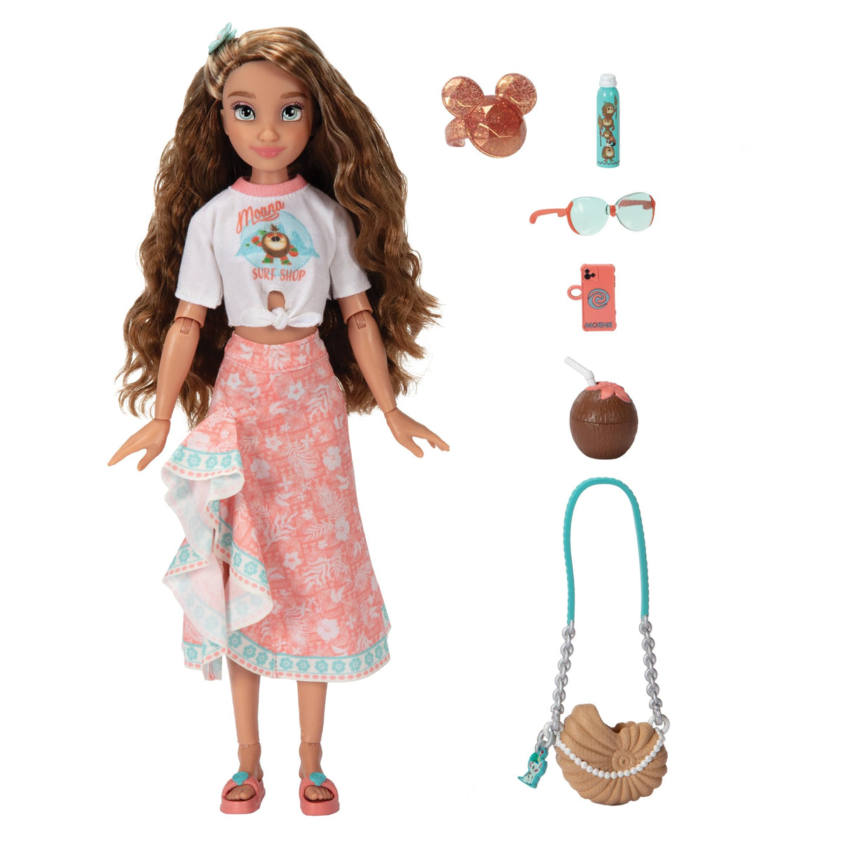 Disney ILY 4Ever Moana doll, 11.5 inches tall, poised for sunny adventures.