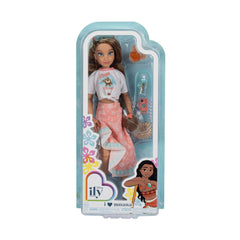 Disney ILY 4Ever slide sandals complete the doll’s beach-ready look.