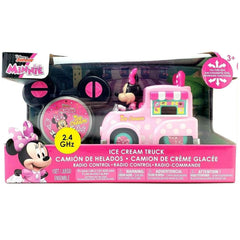 Disney Junior Minnie’s RC Ice Cream Truck remote control angle showing full-function play scenarios.