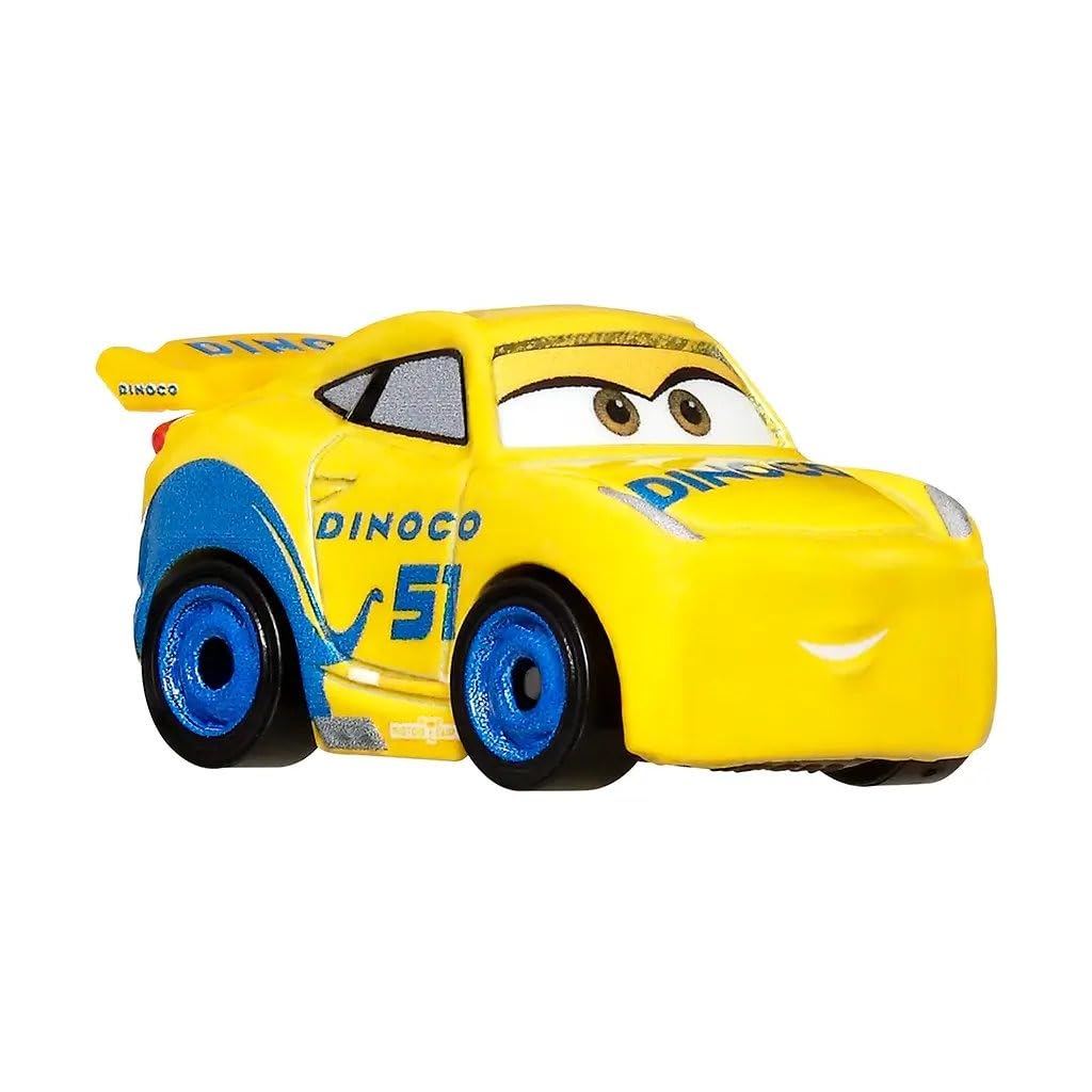 Disney Pixar Dinoco Cruz Ramirez mini racer side view for imaginative play