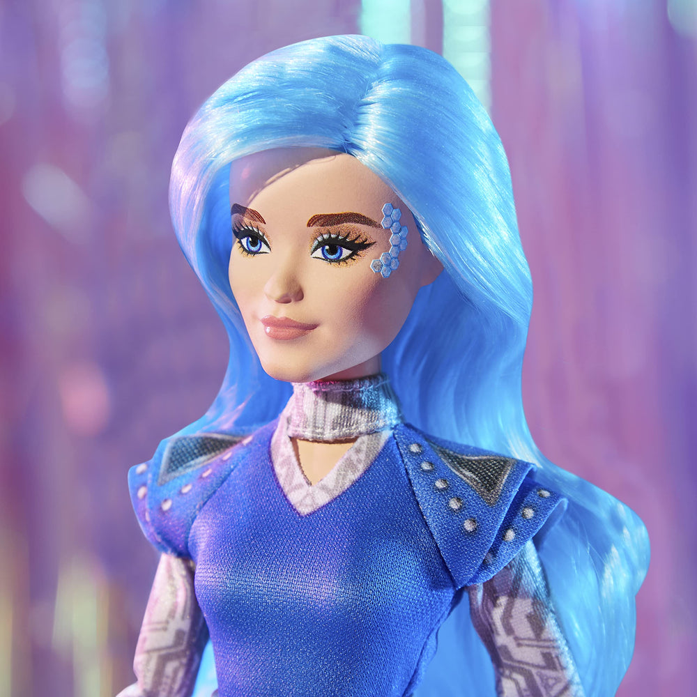 Movie-inspired details on Disney Princess Addison Zombies 3 doll.