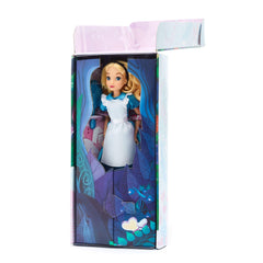 Disney Store Alice classic doll close-up molded features.