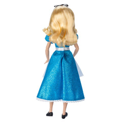 Disney Store Alice classic doll display shelf ready for collectors.